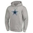 thumbnail image 2 of Men's Heather Gray Dallas Cowboys Primary Logo Fitted Pullover Hoodie, 2 of 3