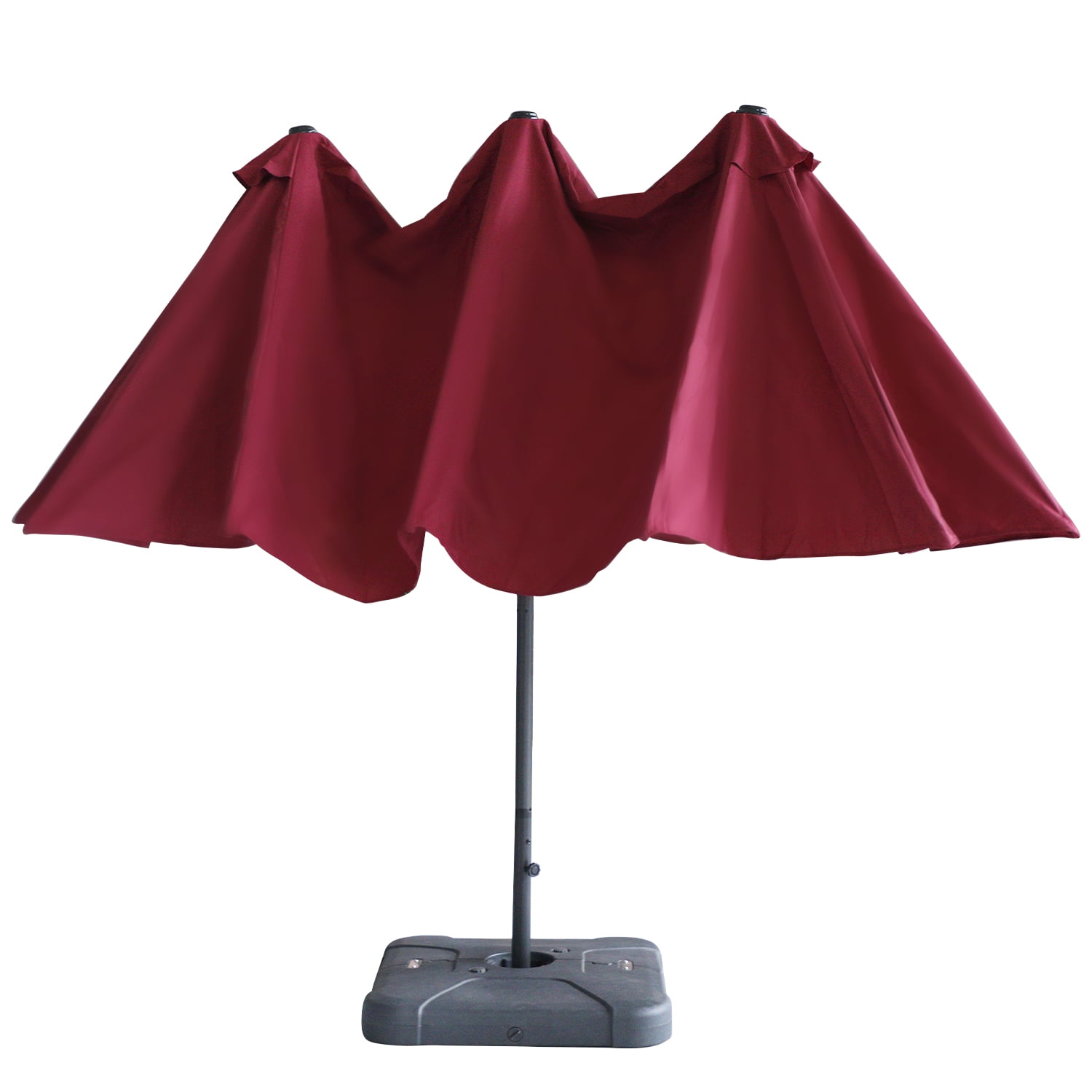 15Ft Large Patio Umbrella, Market Sunshade Cantilever Umbrella, Outdoor Sun Umbrella for Garden Yard, Wine Red 15Ft Large Patio Umbrella, Market Sunshade Cantilever Umbrella, Outdoor Sun Umbrella for Garden Yard, Wine Red