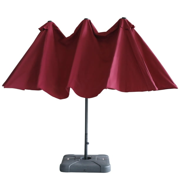 15Ft Large Patio Umbrella, Market Sunshade Cantilever Umbrella, Outdoor Sun Umbrella for Garden