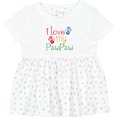 thumbnail image 3 of Inktastic Pawpaw Grandkids Handprints Girls Baby Dress, 3 of 5