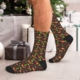 thumbnail image 7 of Xecao Fox In Forest Print Crew Socks for Men and Women, Men's Soft Moisture-wicking Sock, 7 of 7