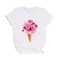 thumbnail image 4 of Puntoco mujeres bicicleta amor camiseta verano Casual tops coreano Harajuku estilo gráfico tops Puntoco Puntoco-2906, 4 of 9