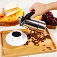 thumbnail image 7 of Stainless Steel Percolator  Pot Espresso Coffee Maker Stove Home Office Use (200ml), Stainless Steel, Percolator  Pot, 7 of 7