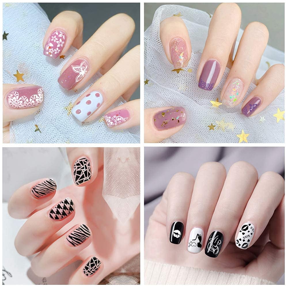 Nail Lacquer Nail Polish Kit 12 Colors Air Dry Quickly, 6ML, Polish Manicure Print Women Biutee