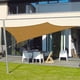thumbnail image 2 of Lona de Fibra de Poliéster Sincero Vela de Sombra Rectangular Amarillo Arena 2x5m, 2 of 4