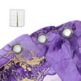 thumbnail image 3 of Purple Gold Marble Shower Curtain, Abstract Modern Colourful Ink Paint Veins Texture Crack Shower Curtain Sets, Fabric 3D Printing Durable Waterproof Bath Curtain with Hooks, 72X72in, 3 of 5