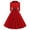 Red, variant on Antinious Fashion Casual Elegant Dresses for Women Long Sleeve Solid Buttoned Waist Slim Frock Dress,Birthday Dresses for Women,Women Party Dress,Blue,L