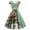 New-Multicolor#01, variant on Tejiojio Fall Women Plus Size Party Dress Flower Lace Insert Mock Button Bowknot Vintage Dress