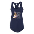 thumbnail image 3 of Teaching is a Work of Heart Pop Culture Ladies Racerback Tank Top, Navy, Medium, 3 of 5