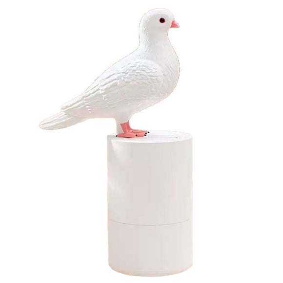 Dispensador automático de jabón de espuma de inducción con forma de paloma linda, dispensador de jabón de manos