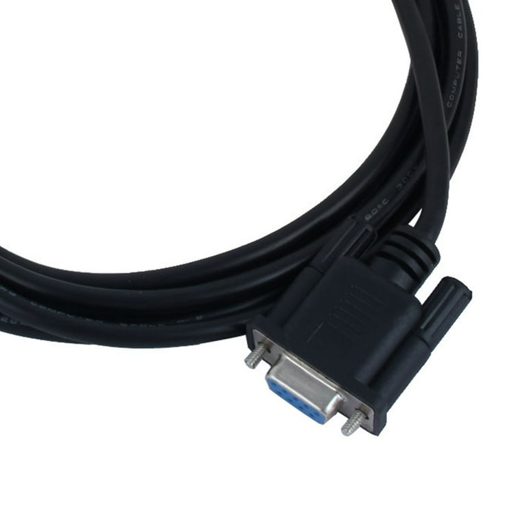 Unique Bargains 8.2 Ft RS232 DB9 Female to Male 8 Pin Mini Din PLC