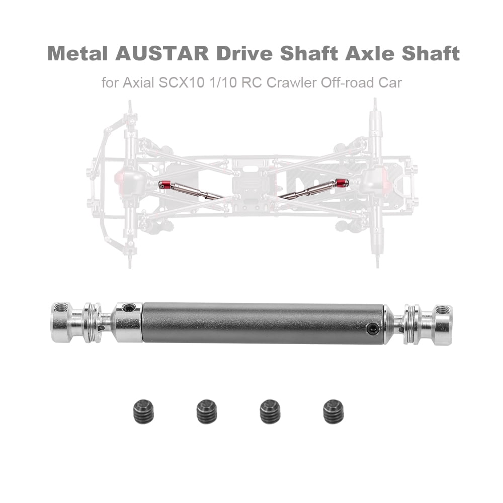 Stainless Steel CNC Drive Shaft 63-74mm for Axial SCX10 RA Car #1471 Stainless Steel CNC Drive Shaft 63-74mm for Axial SCX10 RA Car #1471