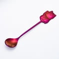 thumbnail image 3 of 304 Stainless Steel Luck Cat Coffee Stirring Spoon Cartoon Dessert Spoon for Eating Dinner Kitchen (Purple), 3 of 8