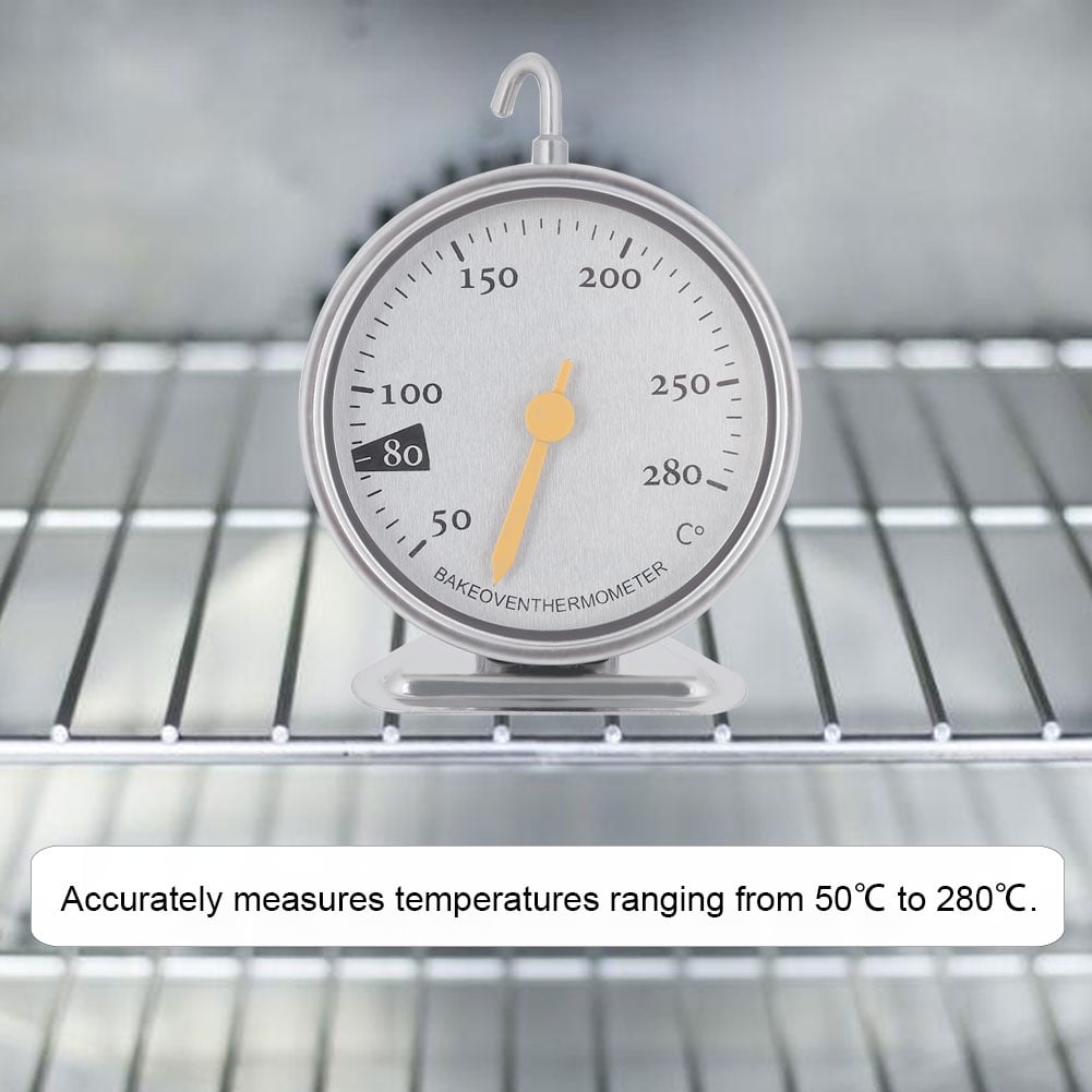Heaveant Thermomètre de Four, thermomètre de Four en Acier Inoxydable Robuste Thermomètre de Four de Cuisine à Grand Cadran 50 ? à 280 ?