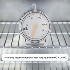 Heaveant Thermomètre de Four, thermomètre de Four en Acier Inoxydable Robuste Thermomètre de Four de Cuisine à Grand Cadran 50 ? à 280 ?