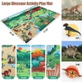 thumbnail image 3 of Juguete de dinosaurio FRUSE Jurassic con tapete de juego y libro, 12 piezas para niños, 3 of 7