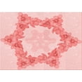 thumbnail image 1 of Ahgly Company Machine Washable Indoor Rectangle Transitional Light Red Pink Area Rugs, 8' x 12', 1 of 7