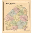 thumbnail image 3 of Beers 15x17 Black Modern Framed Museum Art Print Titled - Mill Creek Delaware Landowner - Beers 1868, 3 of 5