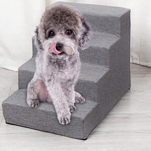 Escalera suave para perros perfecl rampa para cachorros 4 peldaños 40x54x365cm