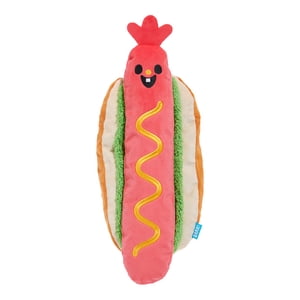 BARK Wassup Dog Squeaky Plush Hot Dog Toy