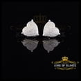 thumbnail image 3 of King of Bling's Aretes Para Hombre 925 White Silver 0.25ct Diamond Women's /Men's Heart Earring, 3 of 14