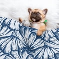 thumbnail image 3 of Yiaed Blue Shells Print Dog Blankets-Cat Blanket Washable for Couch Protection,Puppy Blanket, Soft Plush Reversible Throw Furniture Protector-Large, 3 of 8