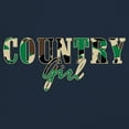 thumbnail image 3 of Country Girl Camo Women's Long Sleeve T-shirt Small Town Cowgirl Farm Life Military, 3 of 7