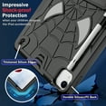 thumbnail image 6 of SaniMore Case for iPad Pro 11 2022/2021/2020/2018,iPad Air 5th/4th Generation/ipad 10.9" 2020, Screen Protector Shoulder Strap Hidden Bracket Pen Slot Heavy Duty Protective Shockproof Shell,Black, 6 of 6