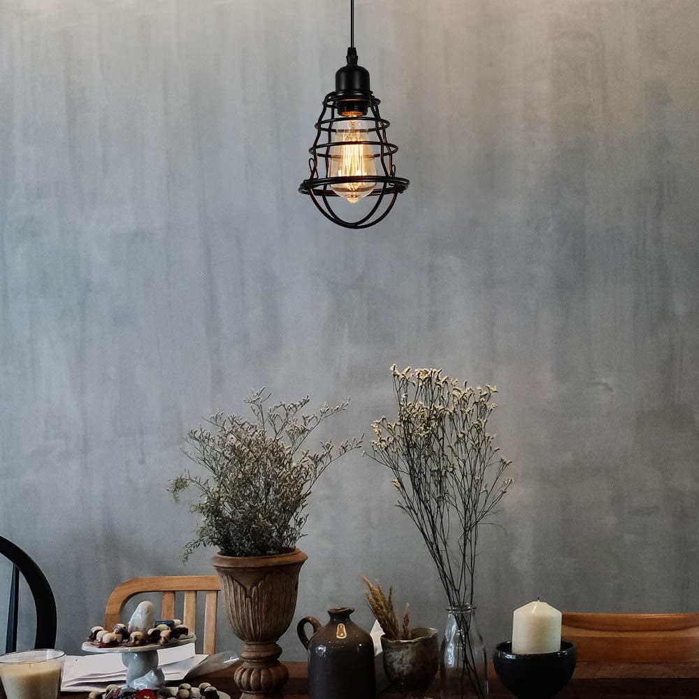 Oumilen Modern 1-Light Hanging Pendant Lights Black