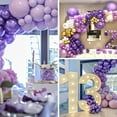 thumbnail image 3 of Metallic Purple Balloons 50 pcs 12 Inch Chrome Purple Latex Helium Balloons for Graduation Wedding Baby Shower Anniversary Birthday Party Decorations Purple-G105, 3 of 11