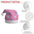 thumbnail image 4 of Haiem French Bulldog Pattern Santa Hat Confortable Velvet Christmas Hat for Christmas Party Favors Fit for Adults Men Women, 4 of 6