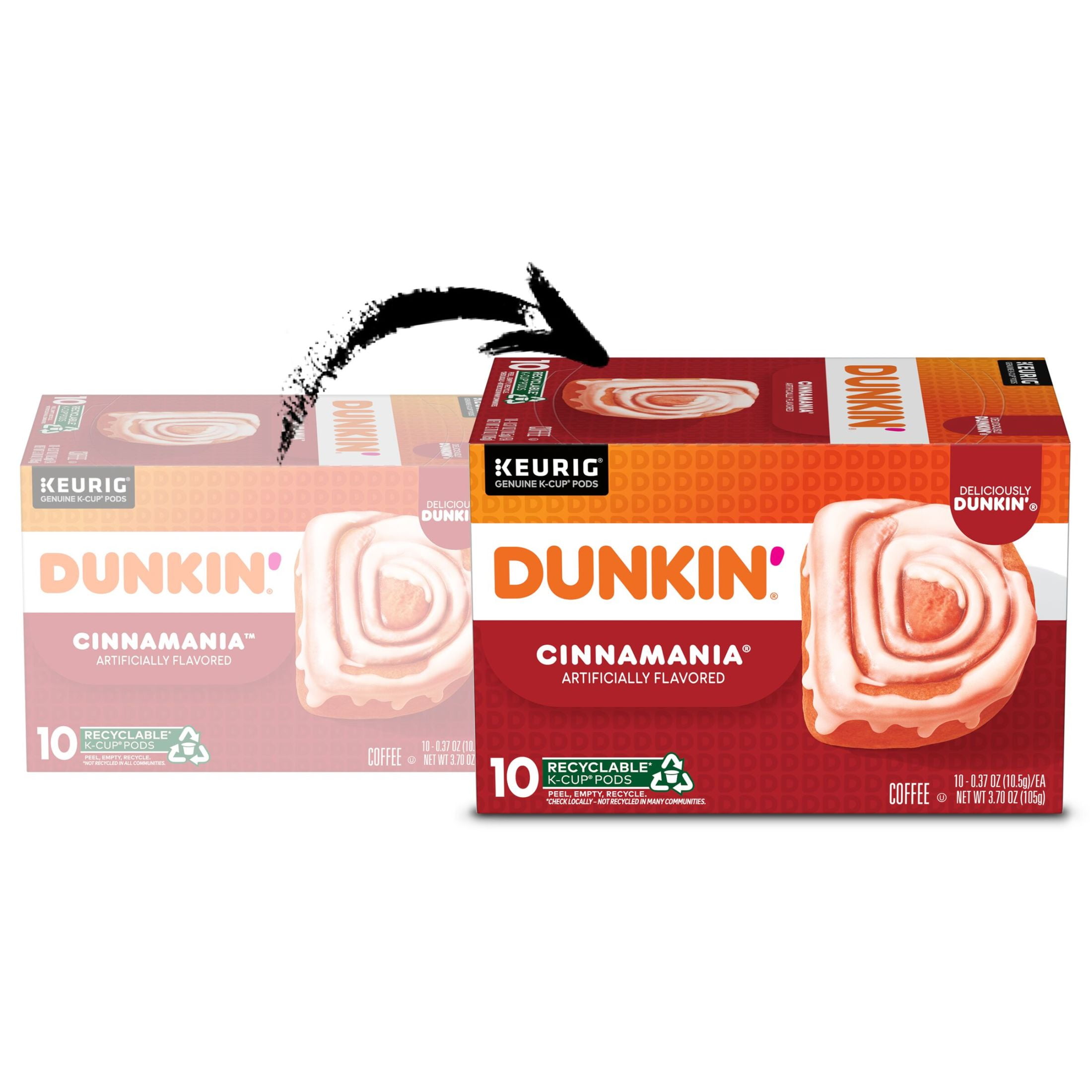 Dunkin Cinnamania Coffee, 10 K-Cups for Keurig Makers Dunkin Cinnamania Coffee, 10 K-Cups for Keurig Makers