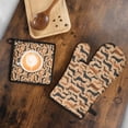thumbnail image 5 of Retro Style Dachshunds Kitchen Oven Mitt and Pot Holder Sets 2 Pcs for Baking, Cooking and Grilling, Heat Resistant Up To 392 °F, 5 of 7