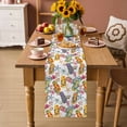 thumbnail image 2 of Nautical Coastal Table Runner 70 Inches, Watercolor Ocean Slippers Starfish Coral Shell Bed Runner Dresser Scarves Tabletop for Indoor Outdoor Parties/Ceremony/Banquet, 13" x 70", 2 of 9