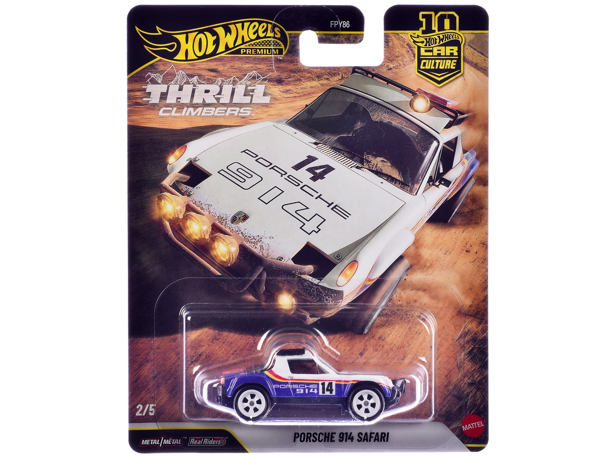 "Thrill Climbers" 5 piece Set "Car Culture 10th Anniversary" 2025 Series Q Diecast Model Cars by Hot Wheels