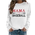 thumbnail image 2 of Uootdi Hauts Boho pour Femmes Col Ras du Cou Maman Imprimé Baseball Sports Rassemblements Tenue Quotidienne Chandails Douillets Chandails Cardigans Cadeau, 2 of 5