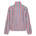 thumbnail image 6 of Jackets for Women Winter Coat Jackets Flannel Stand Collar Jacket(American Flag Blue Red White,Size:S-4XL), 6 of 7