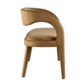 thumbnail image 3 of Modway Pinnacle 20" Upholstered Velvet Fabric Accent Bench in Brown, 3 of 9