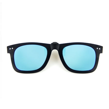 Lightweight Sunglasses - Cyxus Clip On Polarized Lens Sunglasses UV400 Lightweight Men/Women Eyewear Blue