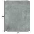 thumbnail image 2 of PETMAKER 30x40-Inch Reversible Sherpa Fleece Waterproof Dog Blanket (Gray), 2 of 8