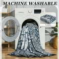 thumbnail image 5 of Astorug Machine Washable Vintage Rug - 5x8ft Non-Slip Low Pile Area Carpet - Rubber Backing for Living Room, Bedroom, Kitchen - Black, 5 of 7