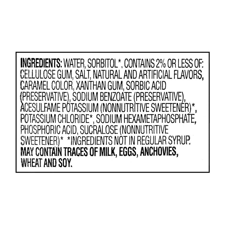 Great Value Sugar Free Syrup 24 fl oz