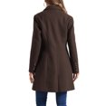 thumbnail image 3 of INSPIRE CHIC Women's Coats Single Breasted Long Outerwear Winter Trench Coat 8 /, 3 of 6