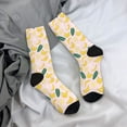 thumbnail image 5 of Cauagu Banana With Leaves Print Crew Socks for Women and Men,Adult Athletic Running Socks 1-Pair Sports Socks Work Gear Socks with Moisture Wicking, 5 of 6