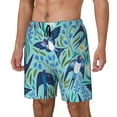 thumbnail image 2 of Fotbe Flying Swallows Men’s Swim Trunks Quick Dry Swim Shorts Board Shorts with Mesh Lining-XX-Large, 2 of 9
