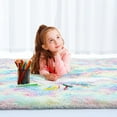 thumbnail image 5 of Lochas Rainbow Carpet Colorful Area Rugs Soft Fluffy Rug For Living Room Bedroom Kidroom Nursery, 3'x5', 5 of 7
