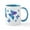 White/Blue Inside, variant on CafePress - Electric Blue Butterfly Dance Mug - 11 oz Ceramic Mug - Novelty Coffee Tea Cup