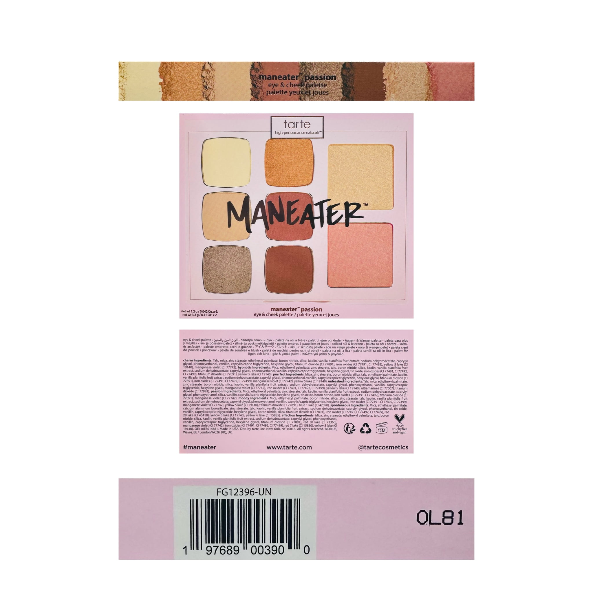 TARTE Maneater Passion Eye & Cheek Palette Limited Edition