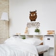 thumbnail image 2 of Kindness Bull Animal Life Quote Cartoon Quotes Decors Wall Sticker Art Design Decal for Girls Boys Kids Room Bedroom Nursery Kindergarten Home Decor Stickers Wall Art Vinyl Decoration (40x35 inch), 2 of 2