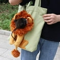 thumbnail image 6 of opvise Pet Carrying Bag Large Capacity Drawstring Hole Lion Modeling Pet Dog Cat Carrying Traveling Bag Green, 6 of 7